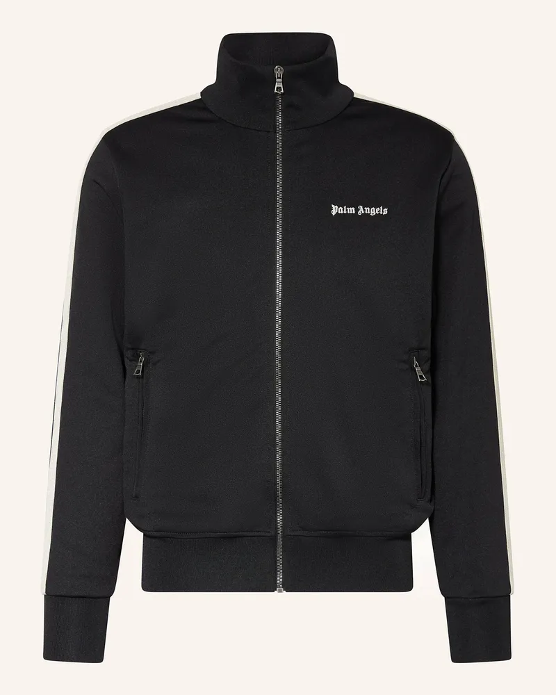 Palm Angels Sweatjacke mit Galonstreifen Schwarz