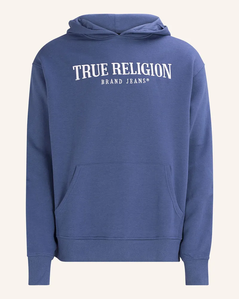 True Religion Hoodie Zip-Up Blau