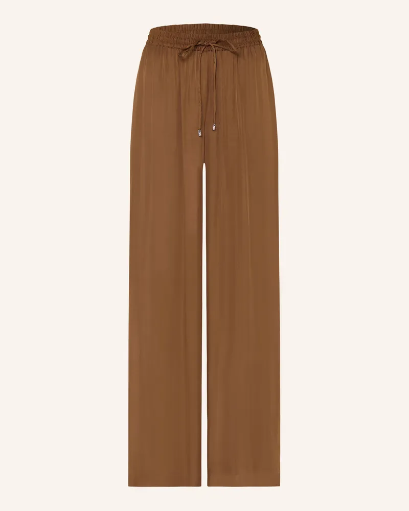 HUGO BOSS Marlenehose Tanella Aus Satin braun Braun