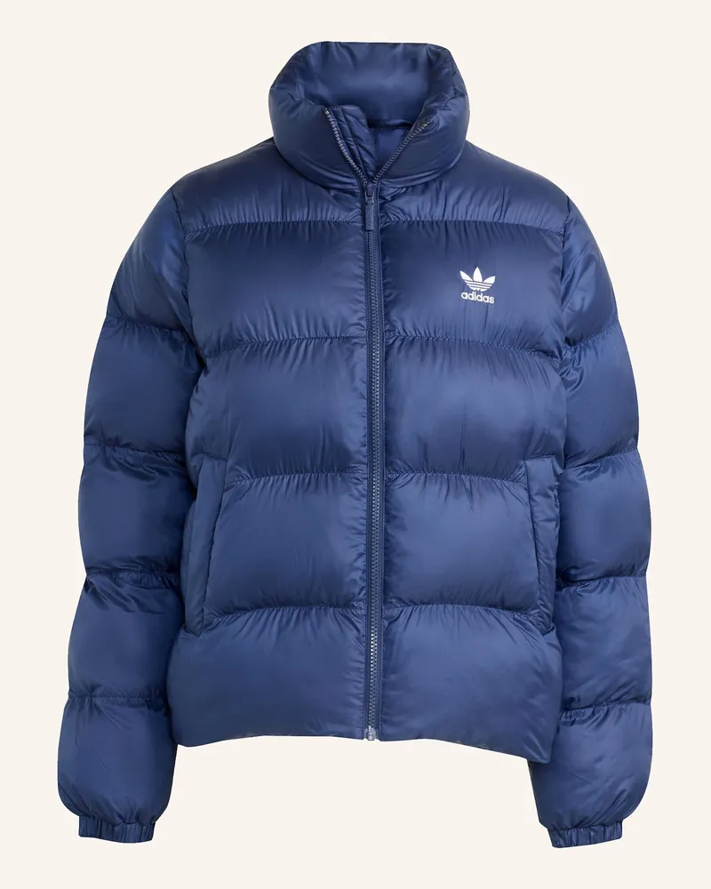 adidas ADICOLOR SHORT PUFFER JACKE Blau