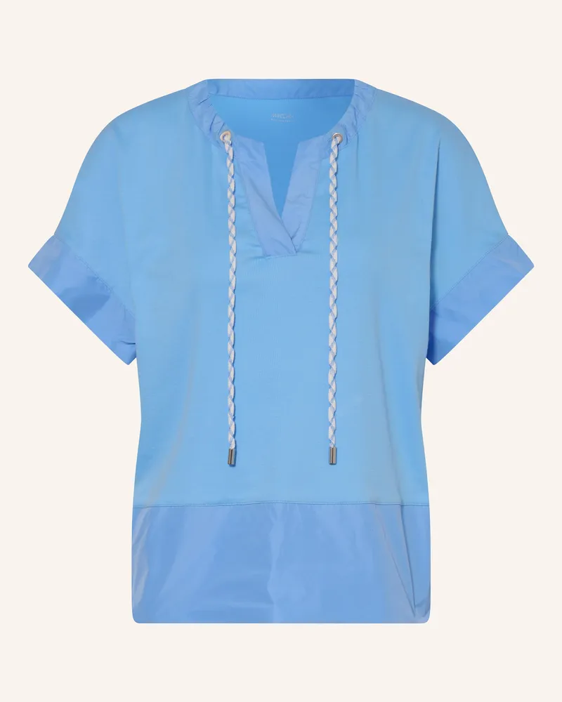 Marc Cain T-Shirt Im Materialmix blau 362