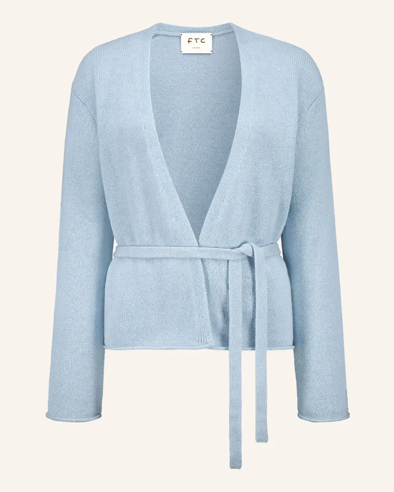 FTC Cashmere Strickhülle Aus Cashmere blau Hellblau