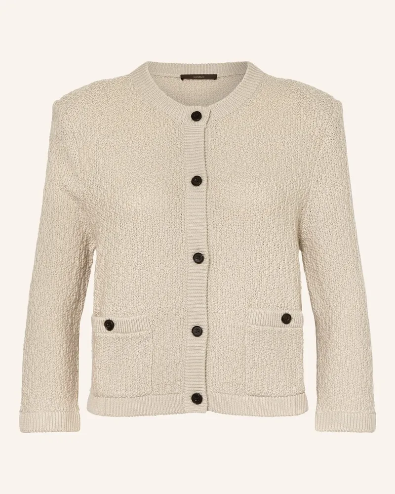 windsor. Strickjacke mit 3/4-Arm Beige