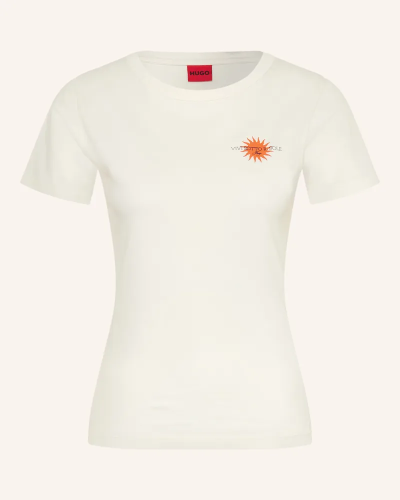 HUGO BOSS T-Shirt Deloris weiss Ecru