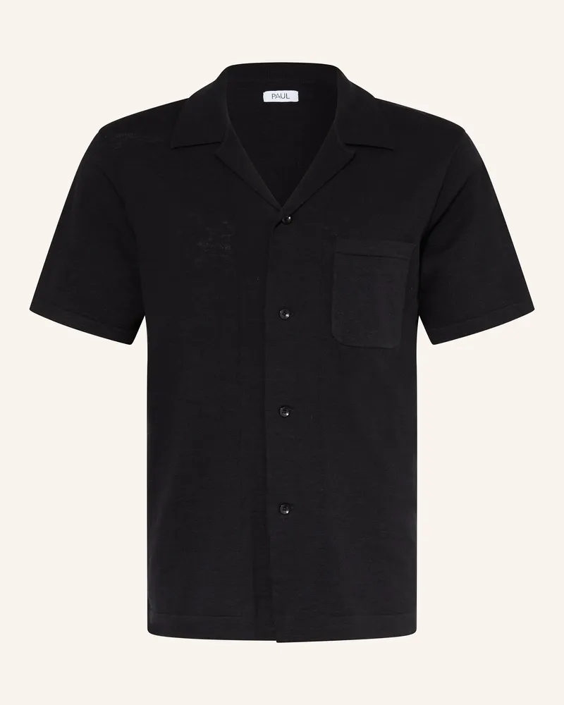 paul Resorthemd Comfort Fit schwarz Schwarz