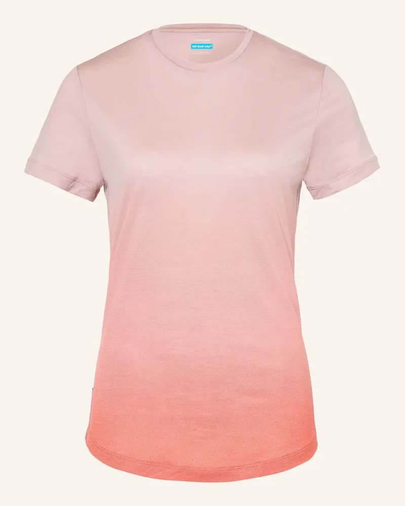 Icebreaker T-Shirt 125 ALTA SPHERE mit Merinowolle Orange