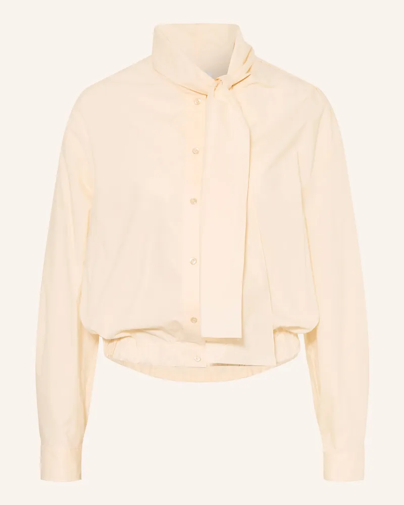 Claudie Pierlot Schluppenbluse beige Hellgelb