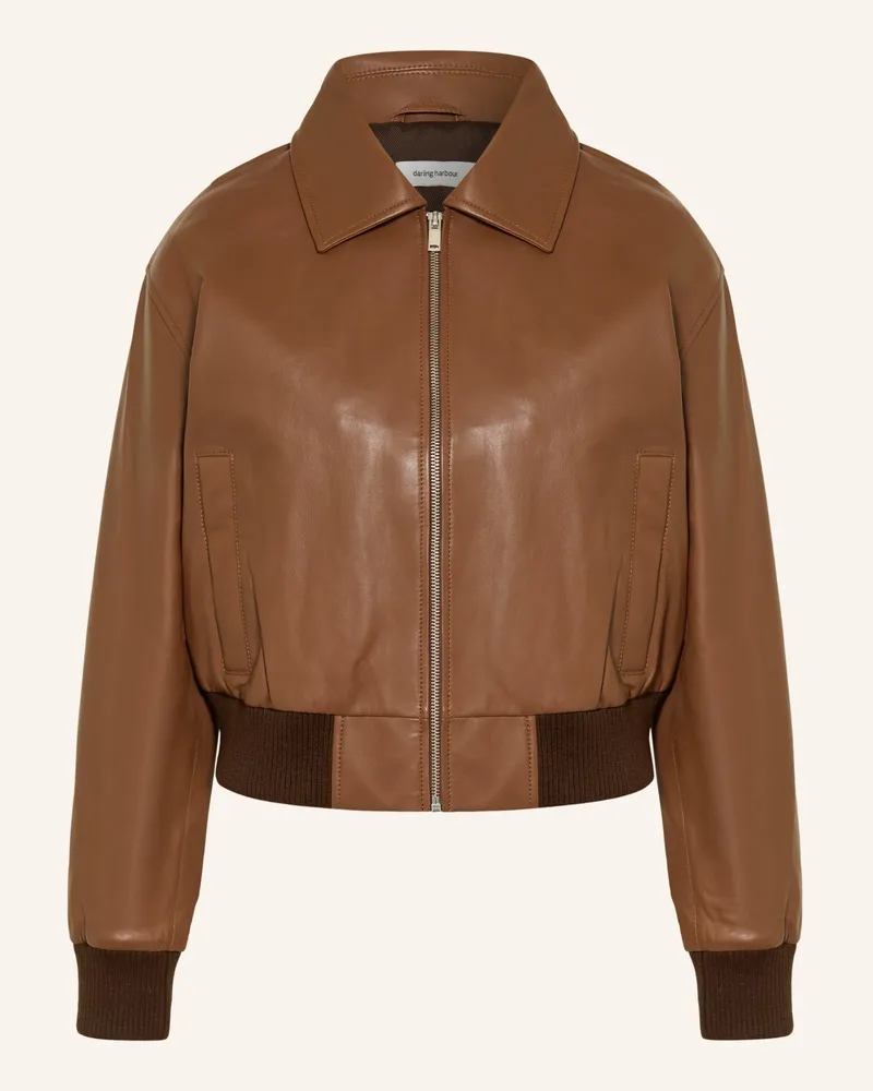 Darling Harbour Lederblouson braun Brown