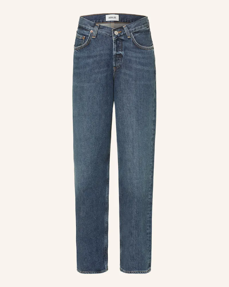 AGOLDE Straight Leg Jeans V-Waist Baggy blau Nexus