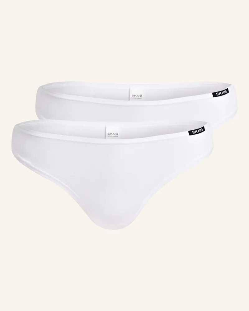 Skiny 2er-Pack Slips EVERY DAY IN COTTON ADVANTAGE Weiss
