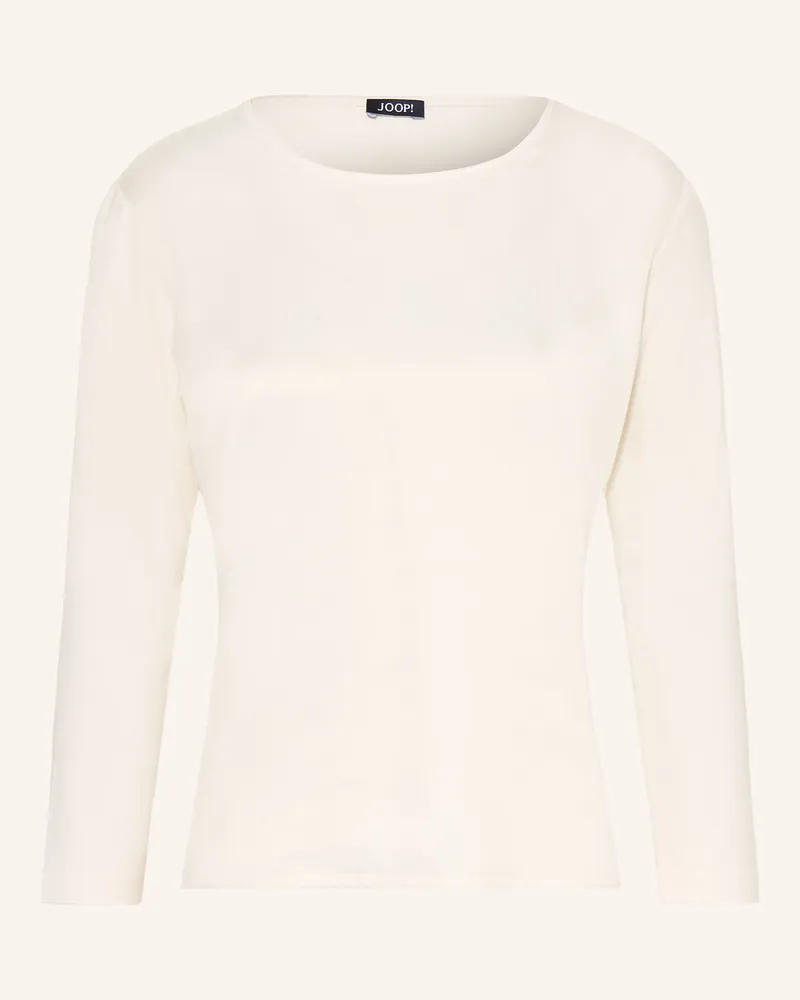 JOOP! Shirt Tamina Im Materialmix Mit 3/4-Arm weiss Weiss