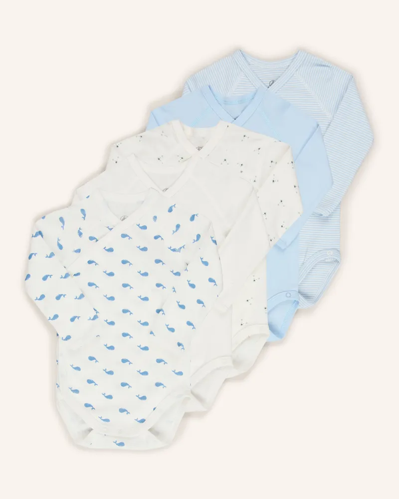 Petit Bateau 2er-Pack Wickelbodies blau Blau