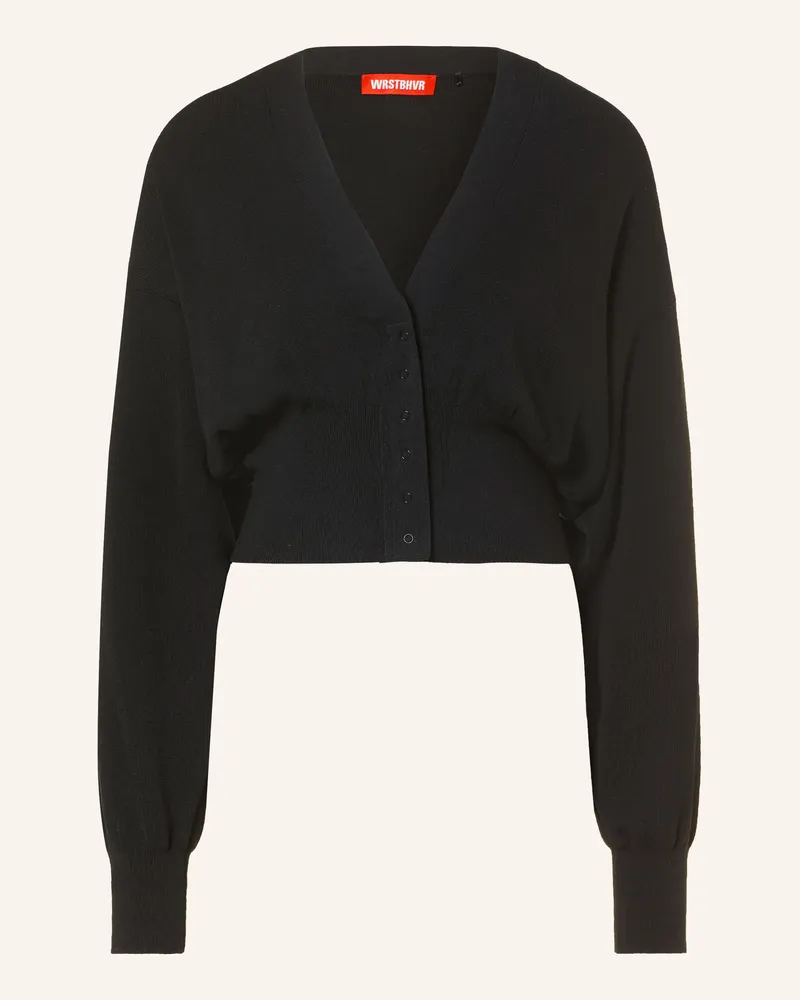 WRSTBHVR Strickjacke Lauren schwarz Schwarz