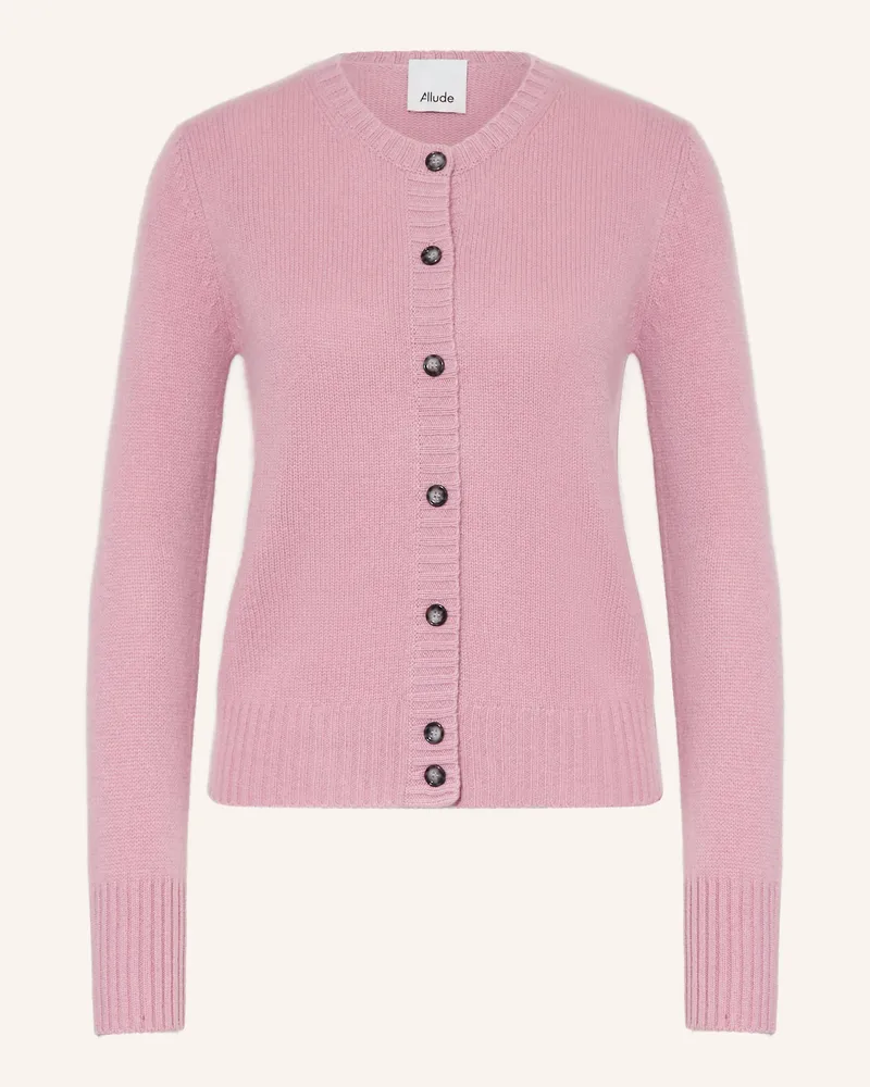 ALLUDE Strickjacke aus Cashmere Rosa