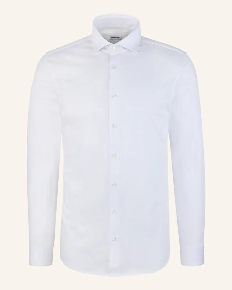 Seidensticker Jerseyhemd Regular Fit weiss Weiss