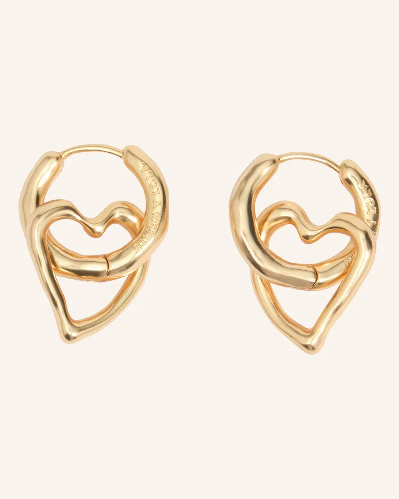 BIMBA Y LOLA Herz-Ohrringe gold Gold