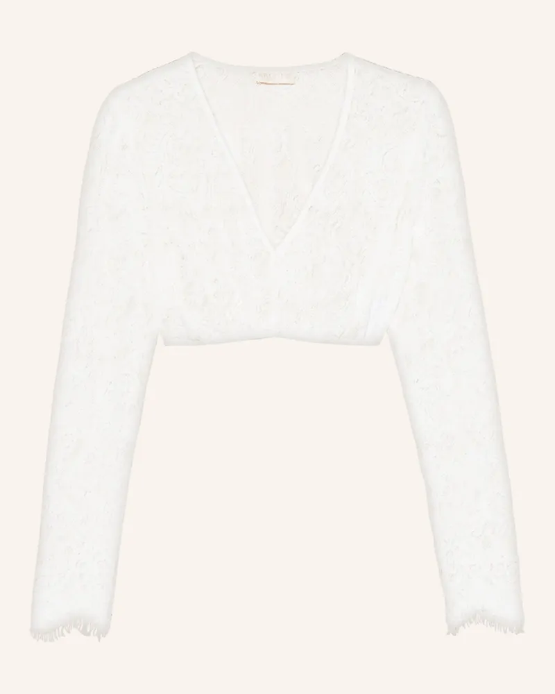 Krüger Dirndlbluse Chiana Aus Spitze weiss Ecru