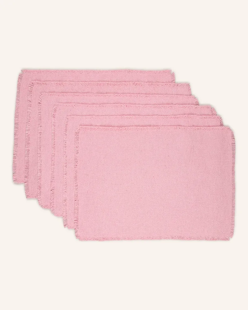 Pad 6er-Tischset Siya rosa Rosé