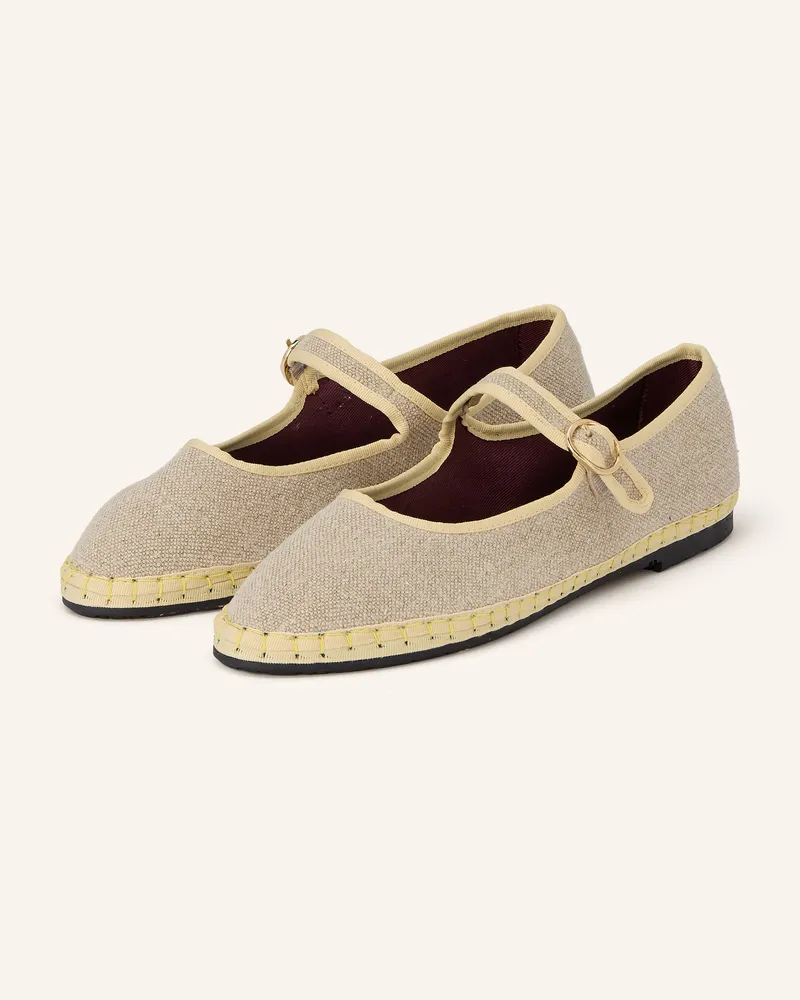 FLABELUS Mary-Jane-Ballerinas IMELDA Beige