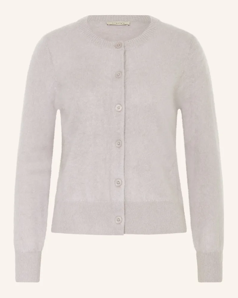 lilienfels Strickjacke aus Cashmere Hellgrau