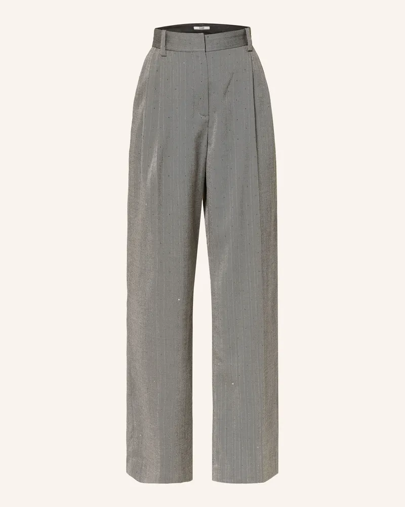 Maje Marlenehose Mit Schmucksteinen grau Grau