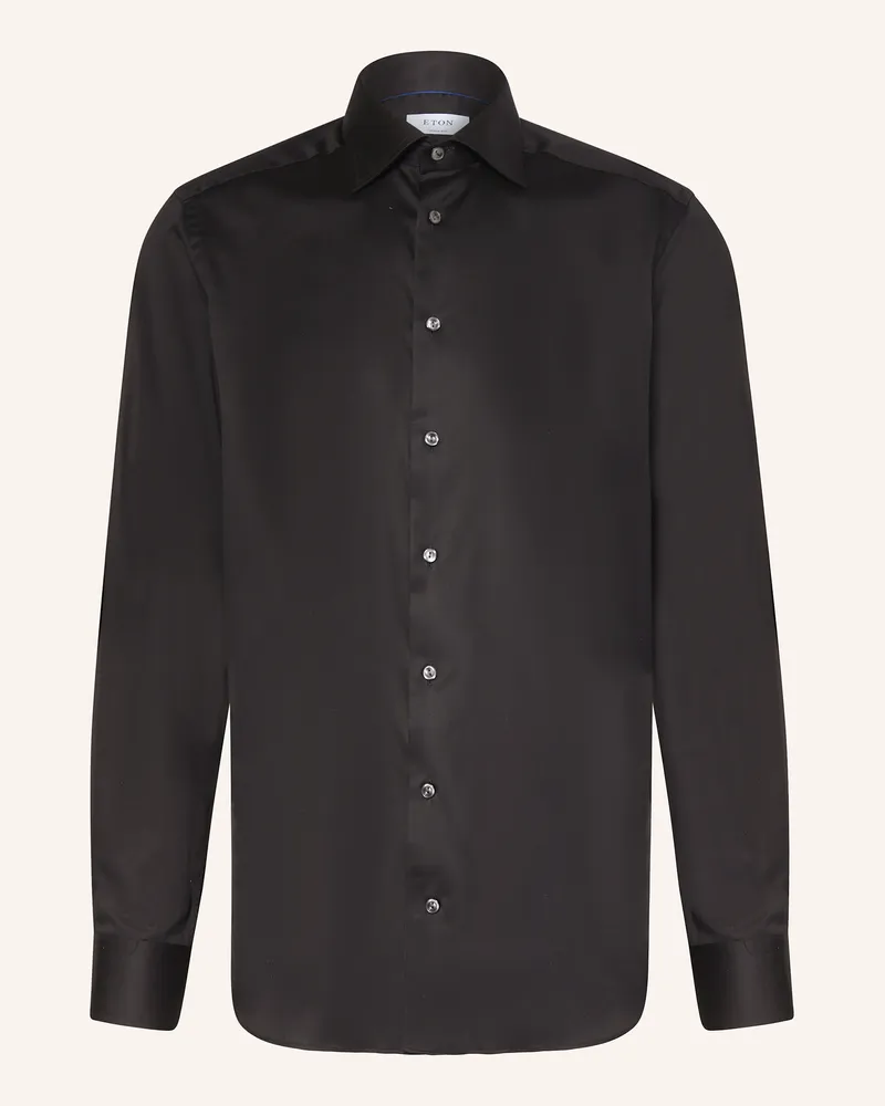 Eton Hemd Contemporary Fit schwarz Schwarz
