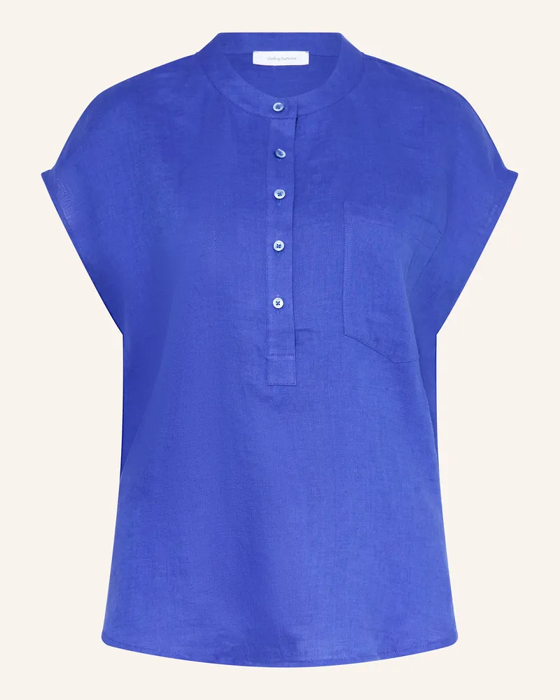 Darling Harbour Blusenshirt Aus Leinen blau Royal