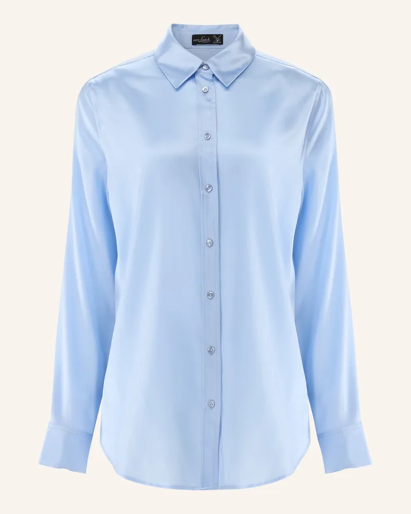 van Laack Bluse Modern Fit Blau