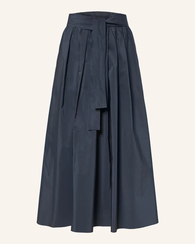 Max Mara Faltenrock blau Dunkelblau
