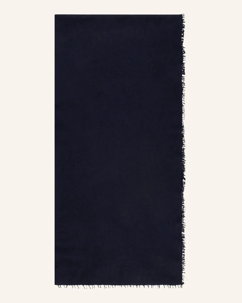 Puschoen Cashmere-Schal blau Dunkelblau