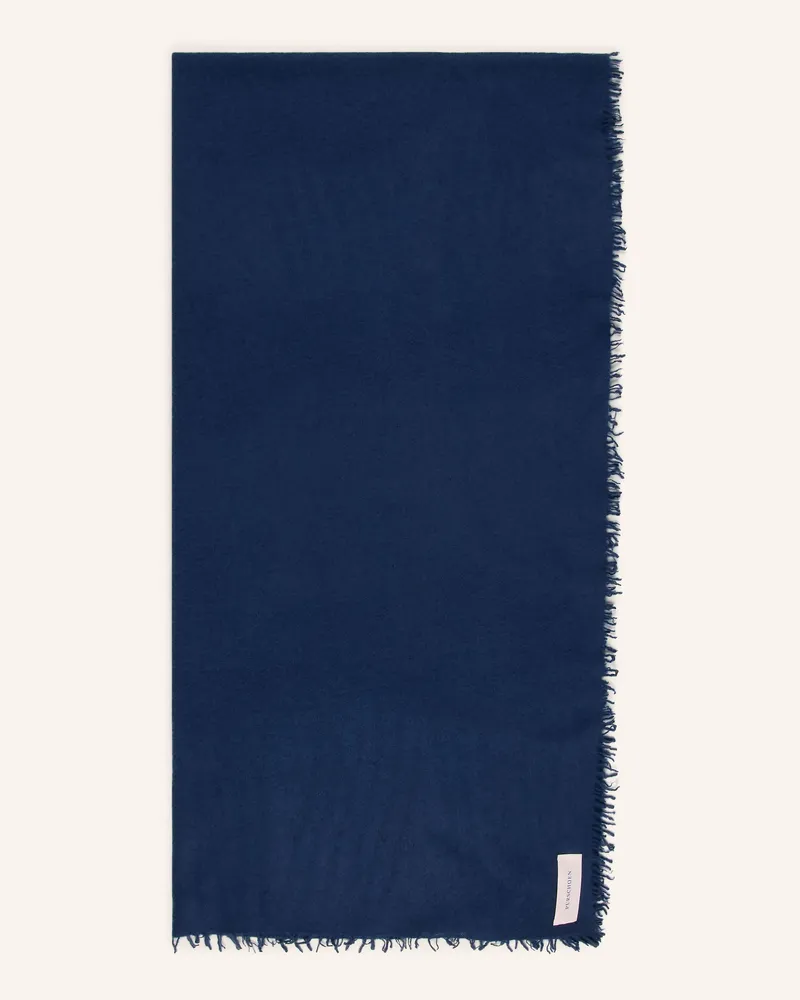 Puschoen Cashmere-Schal blau Dunkelblau