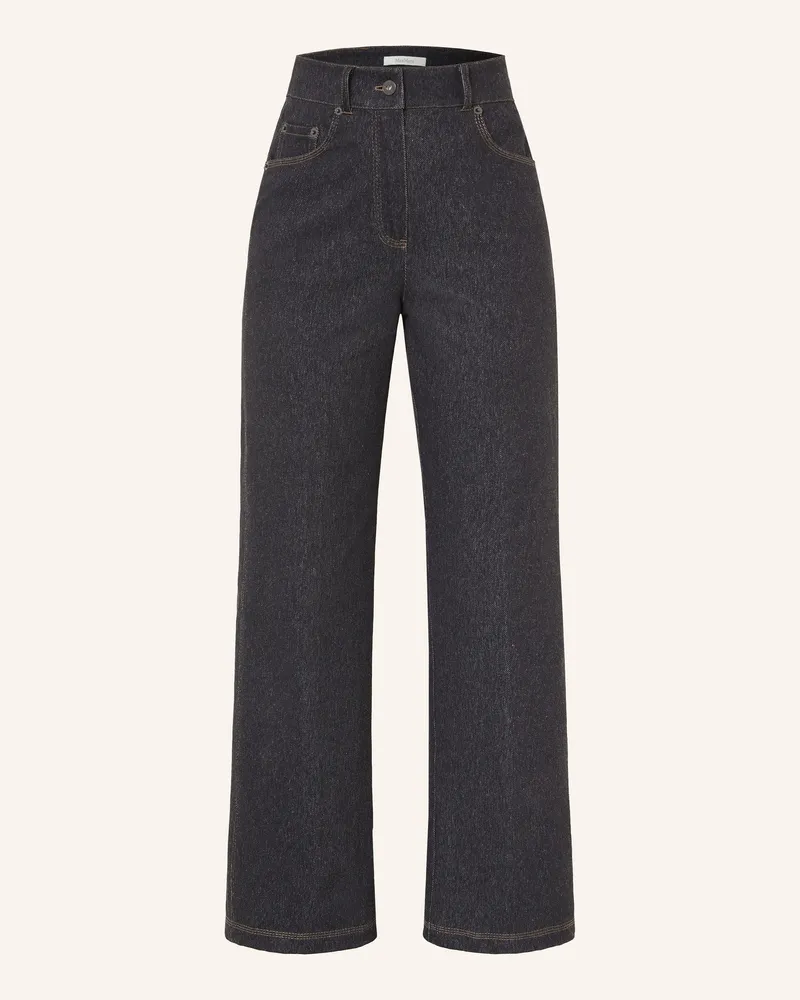 Max Mara Wide Leg Jeans Ribes blau 002