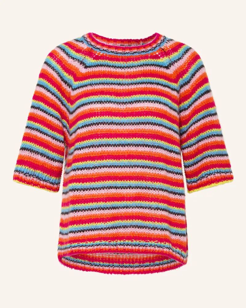 Milano Italy Strickshirt mit Mohair Fuchsia