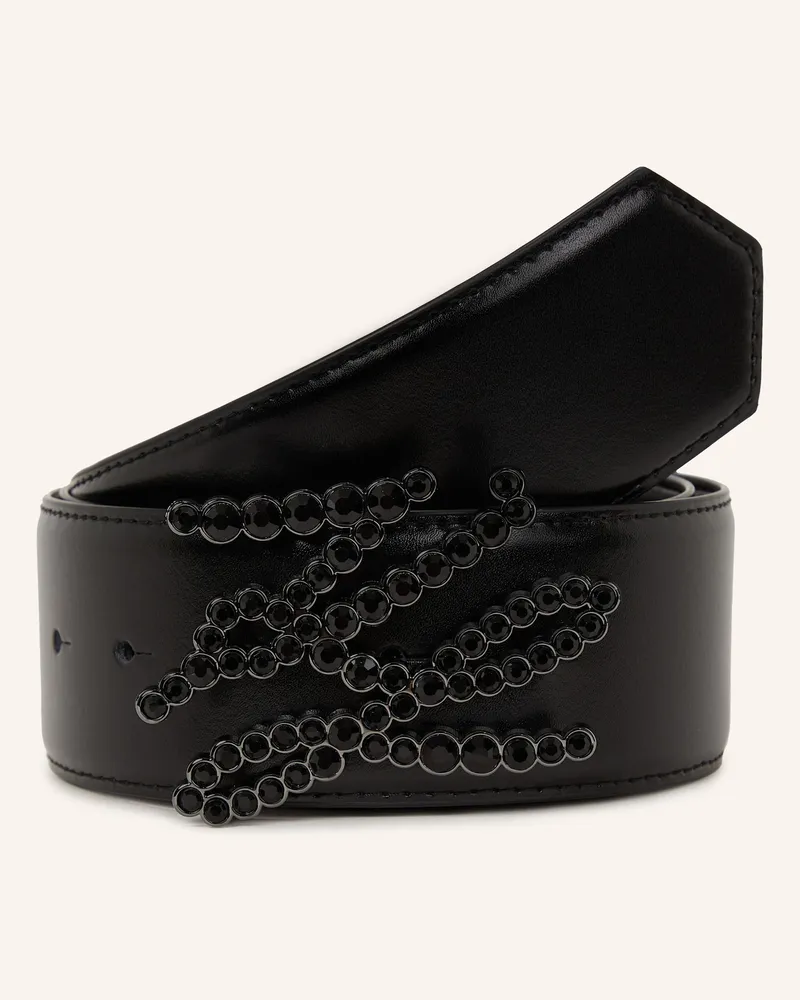 Karl Lagerfeld Gürtel schwarz Schwarz