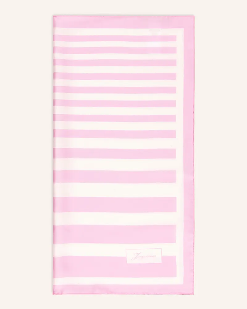 Jacquemus Seidentuch Le Foulard À Rayures rosa Rosa