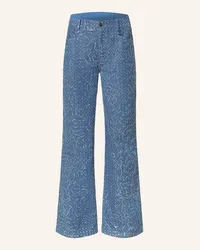 Dante6 Straight Jeans D6PHOEBE mit Pailletten Blau