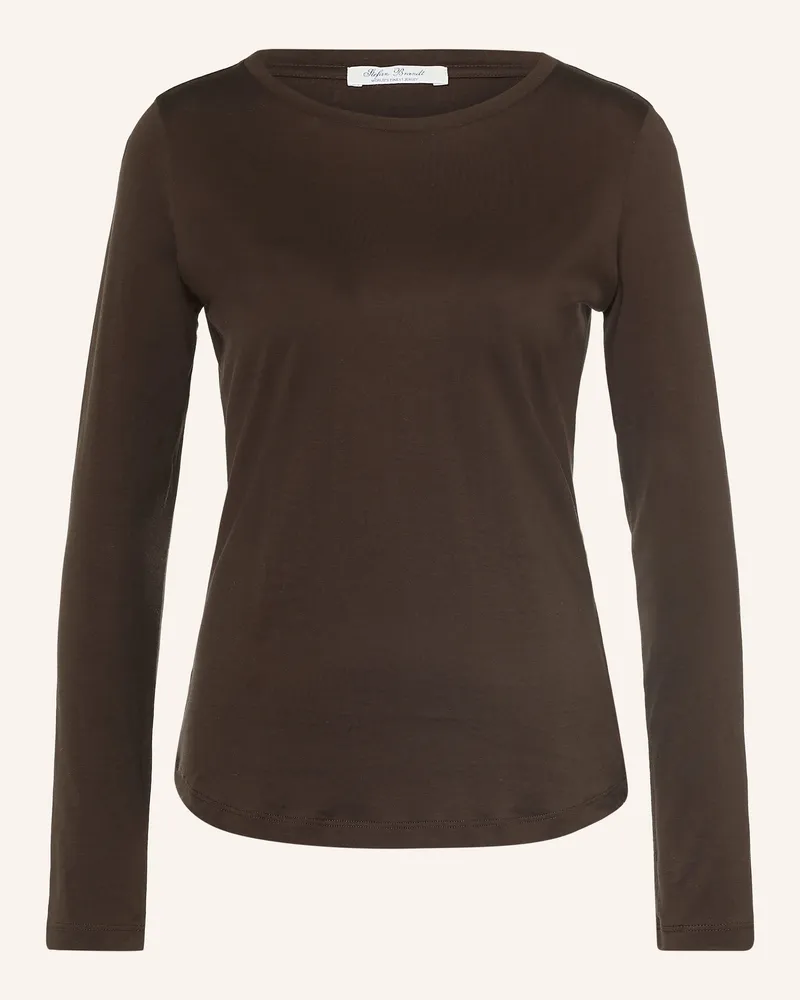 Stefan Brandt Longsleeve Fanny La 50 braun Dunkelbraun