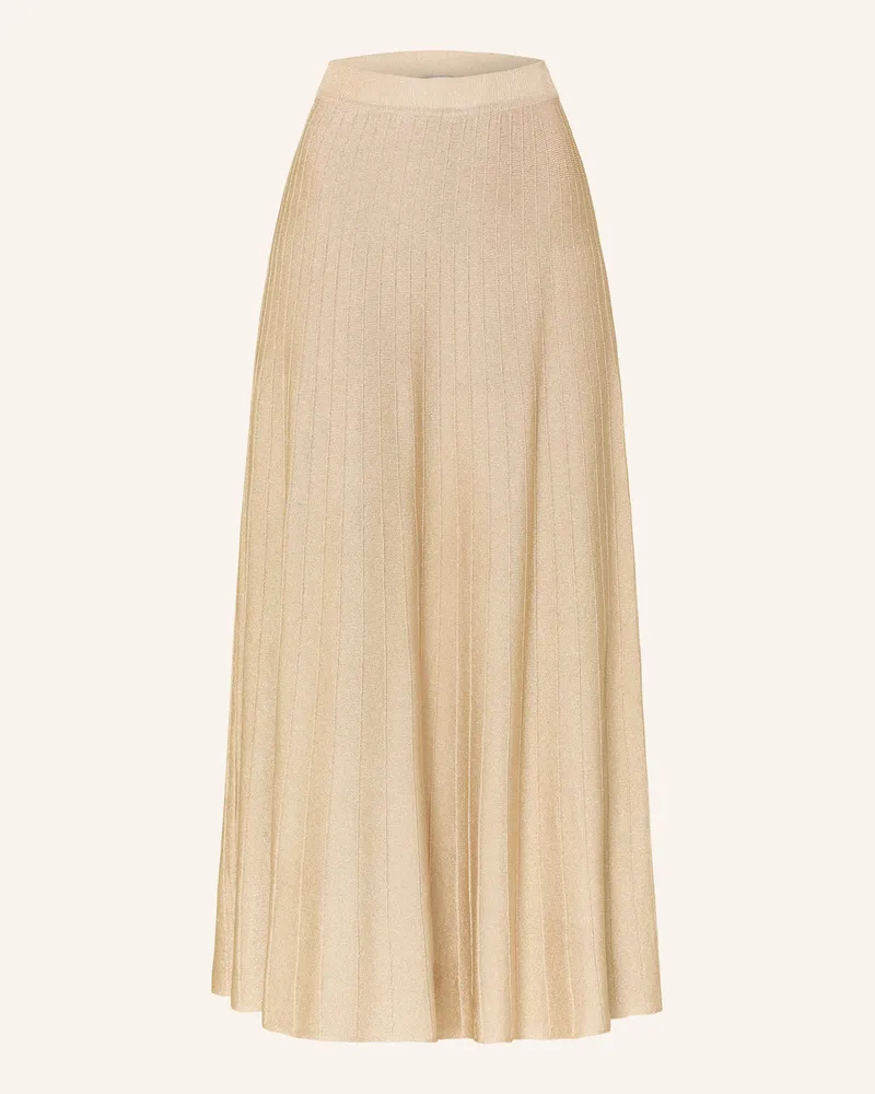 MARELLA Strickrock mit Glitzergarn Beige