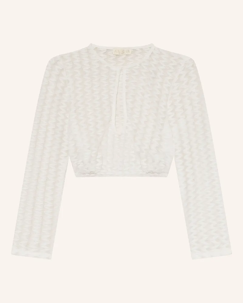 Krüger Dirndlbluse Erija Mit 3/4-Arm weiss Weiss