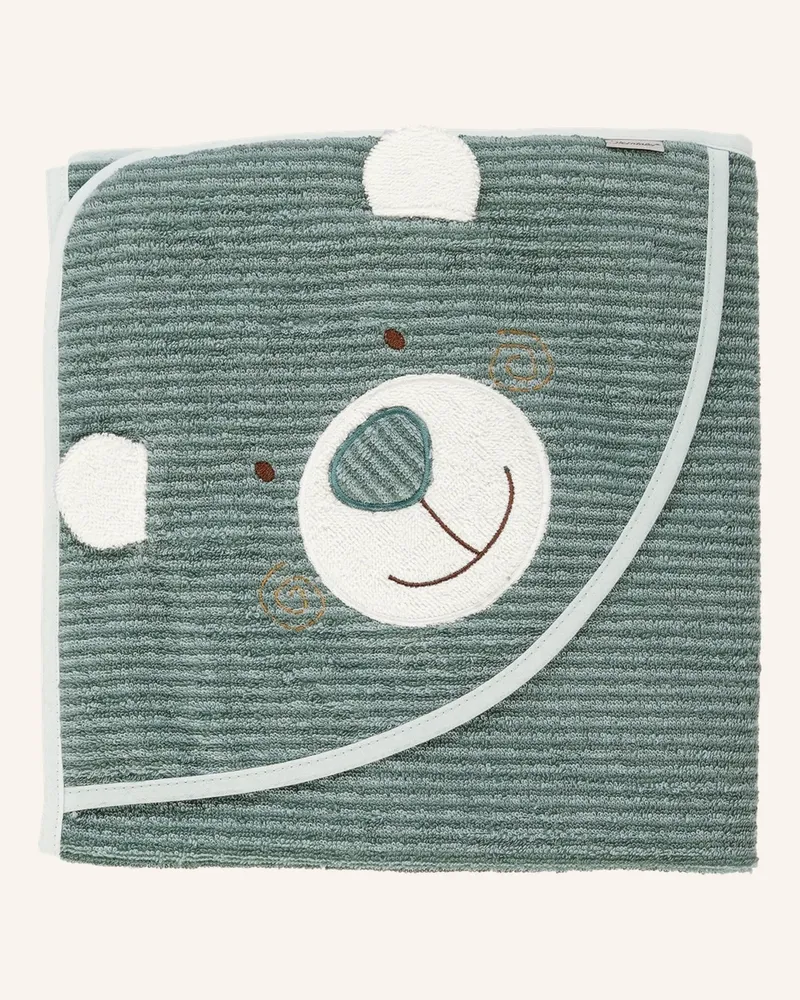 Sterntaler Kapuzenbadetuch 100 x 100 cm Ben Grün