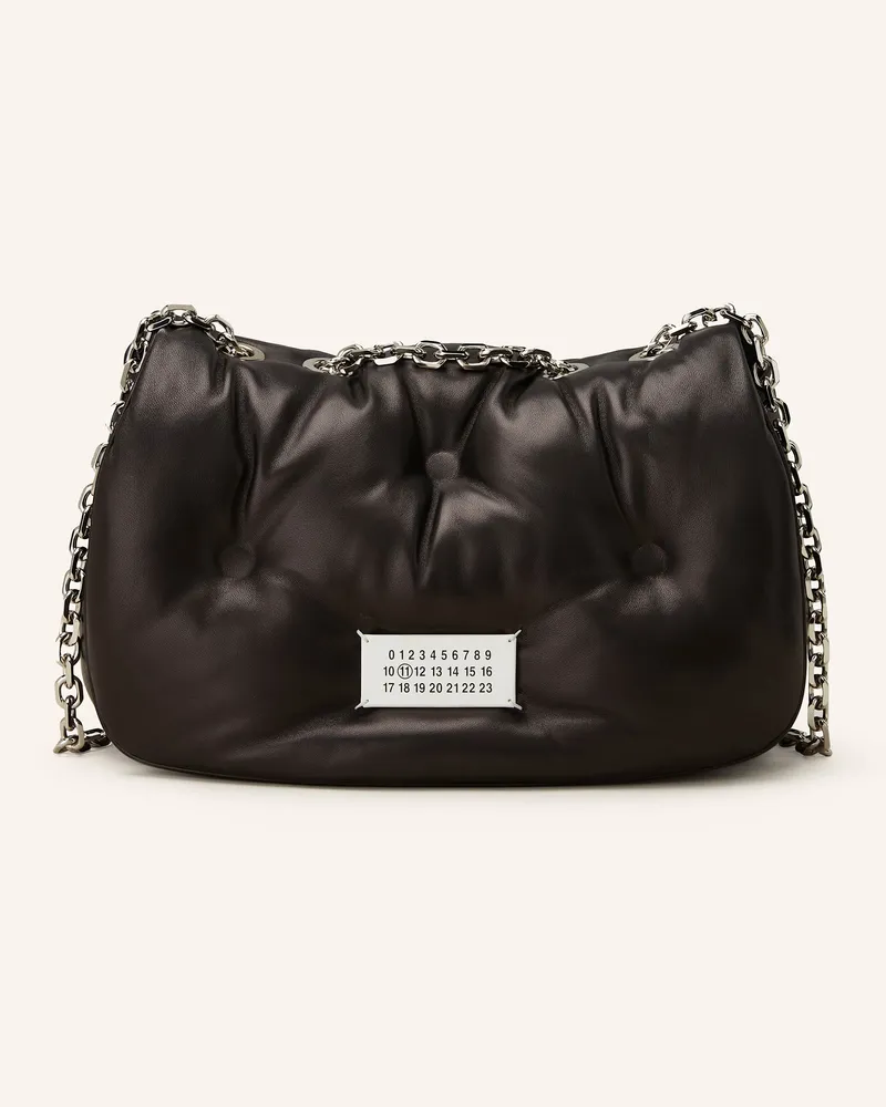 Maison Margiela Umhängetasche GLAM SLAM FLAP MEDIUM Schwarz