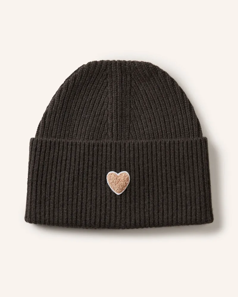 Darling Harbour Mütze mit Cashmere Dunkelbraun