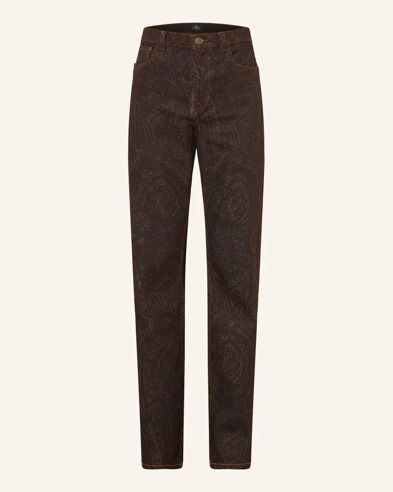 Etro Straight Jeans rot X0865