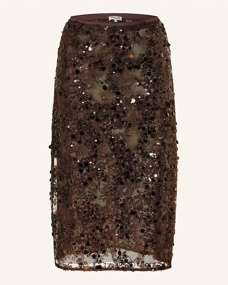 Baum und Pferdgarten Rock Shania Aus Mesh Mit Pailletten braun Dunkelbraun