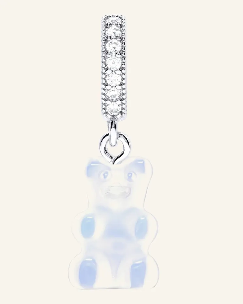 CRYSTAL HAZE Anhänger Crystal Nostalgia Bear Opal By Glambou silber Silber