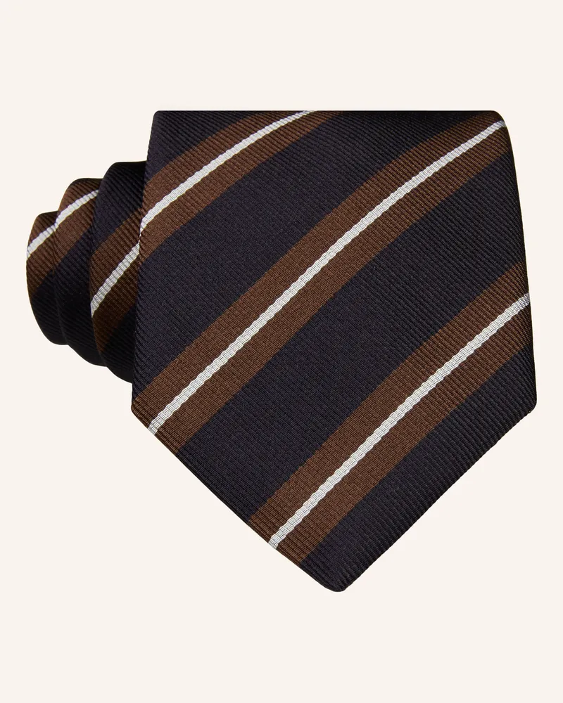 HUGO BOSS Krawatte braun Dunkelbraun