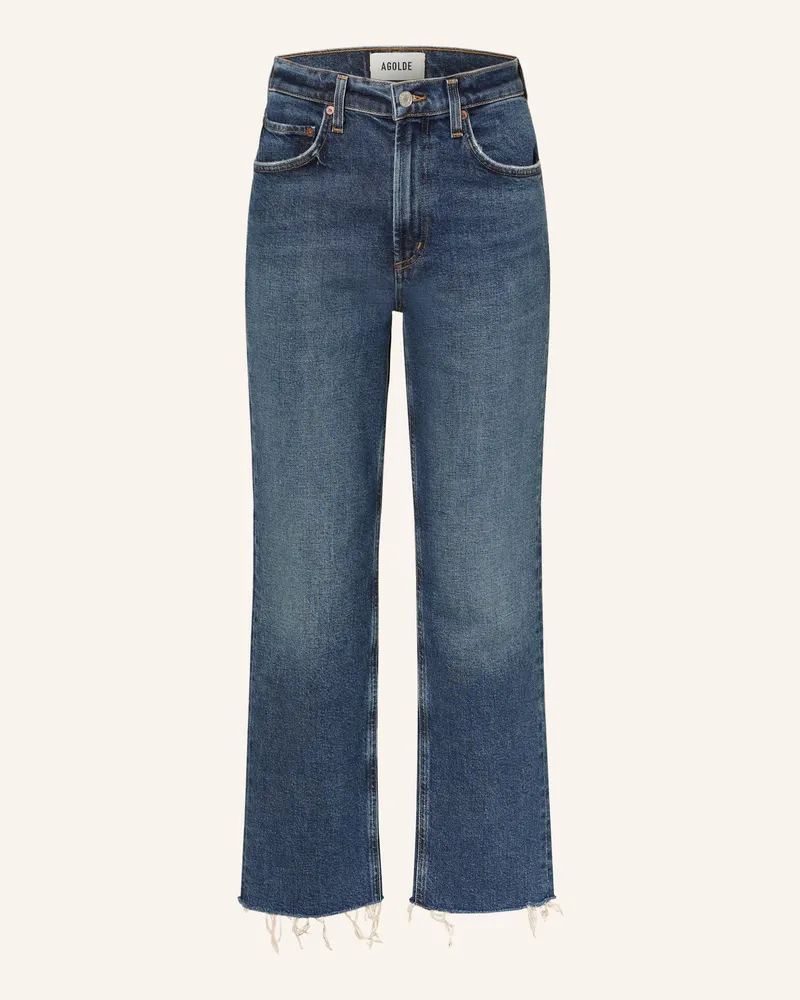 AGOLDE Straight Jeans Valen blau Solace