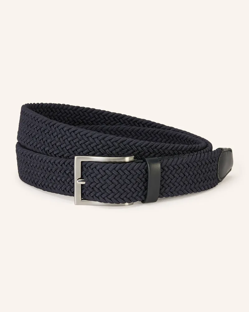 Strokesman's Flechtgürtel blau Schwarz