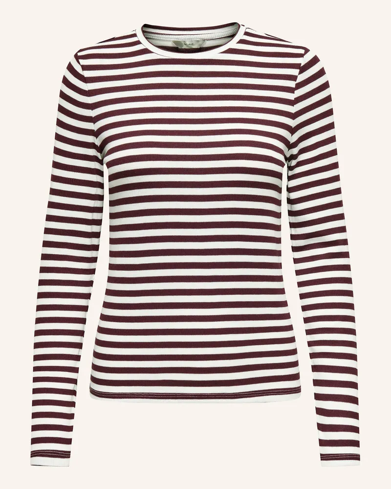 only Longsleeve blau Dunkelrot