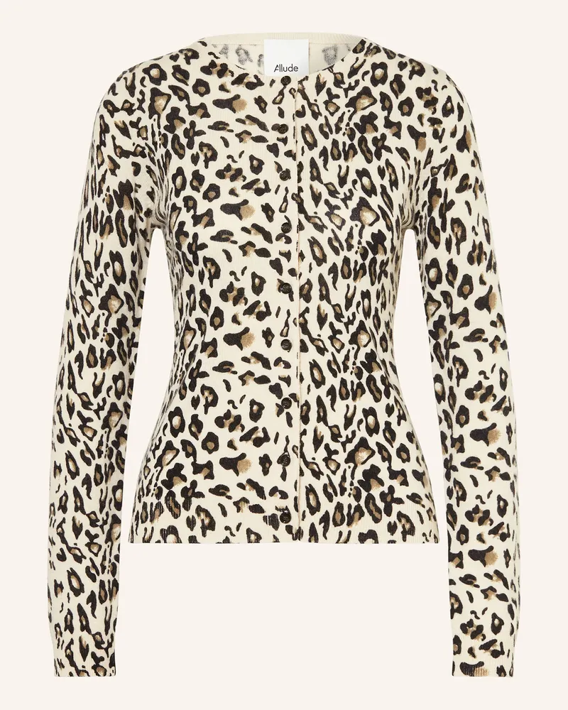 ALLUDE Strickjacke mit Cashmere Creme